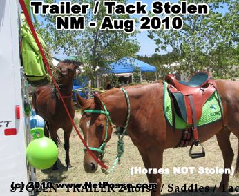  STOLEN  TRAILER 2-horse / Saddles / Tack Near Santa Fe , NM, 87507
